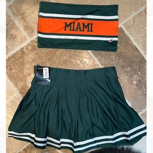 U Miami Gameday Tailgate outfit (skirt and top)